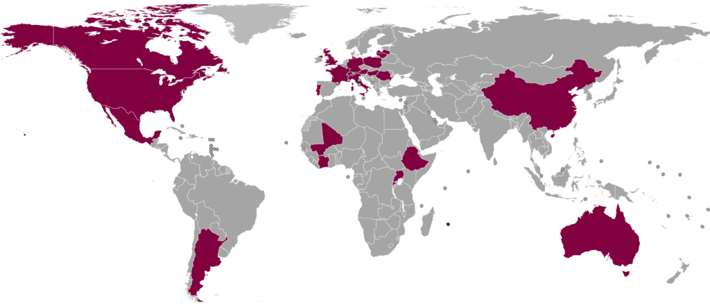 CycleShow® est présent sur les 5 continents